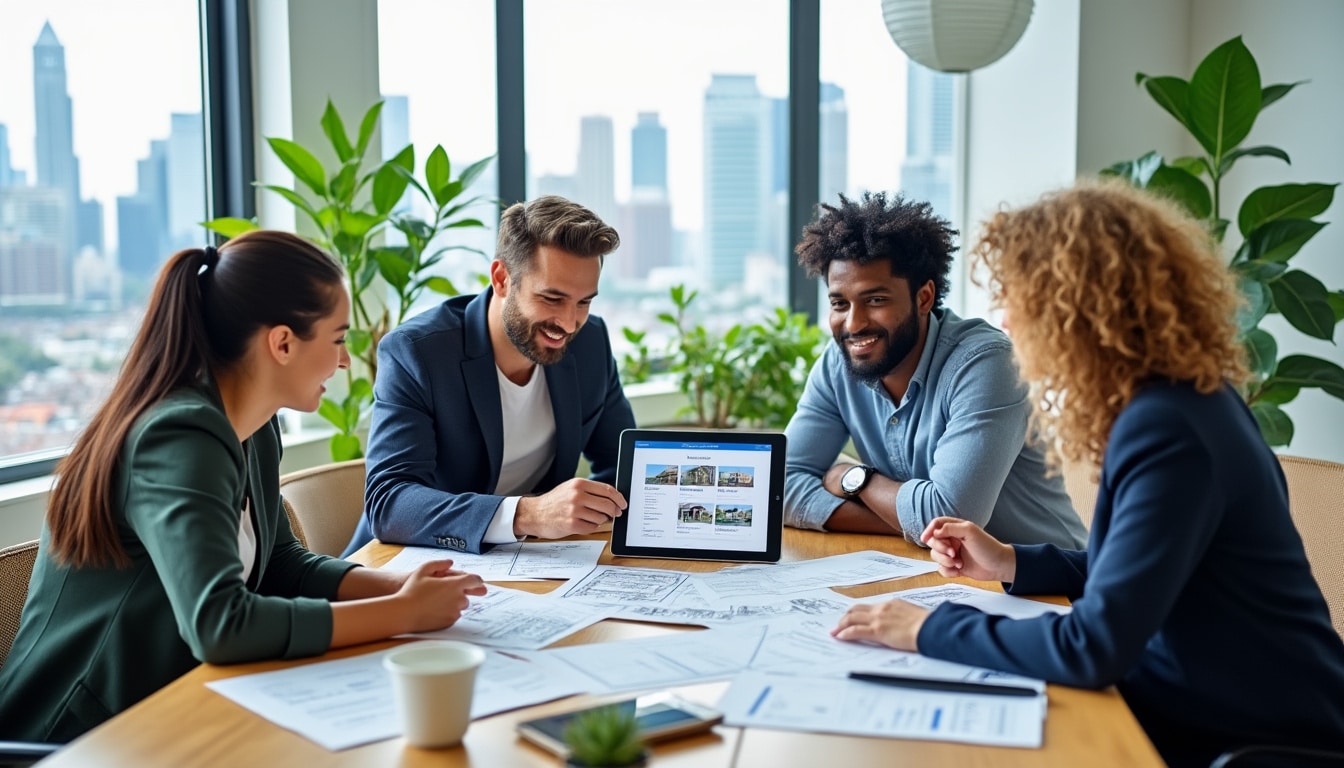 découvrez comment quatre associés unissent leurs forces pour révolutionner le marché immobilier avec une plateforme de location innovante. simplifiez vos recherches et trouvez la propriété idéale grâce à cette nouvelle solution qui allie technologie et expertise.