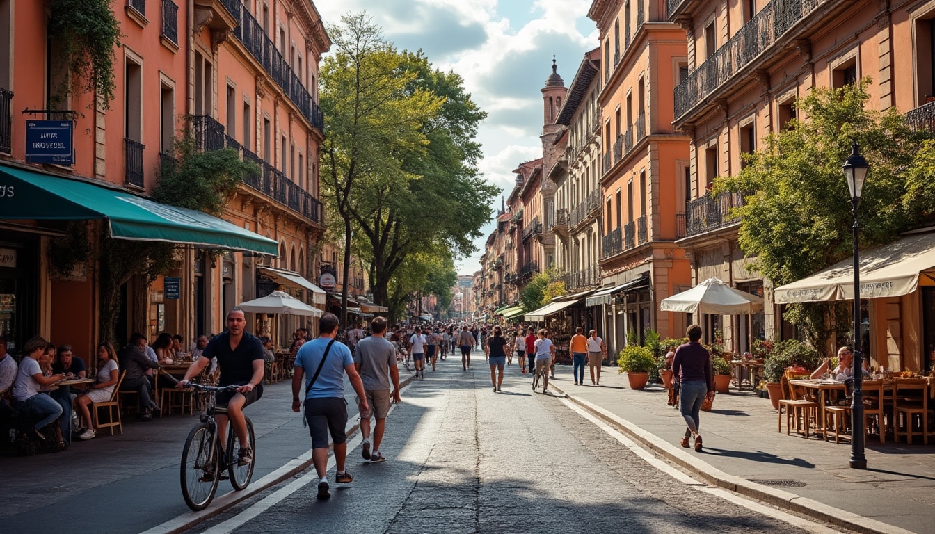 Illustration: Présentation des quartiers de Toulouse : organisation urbaine et diversité