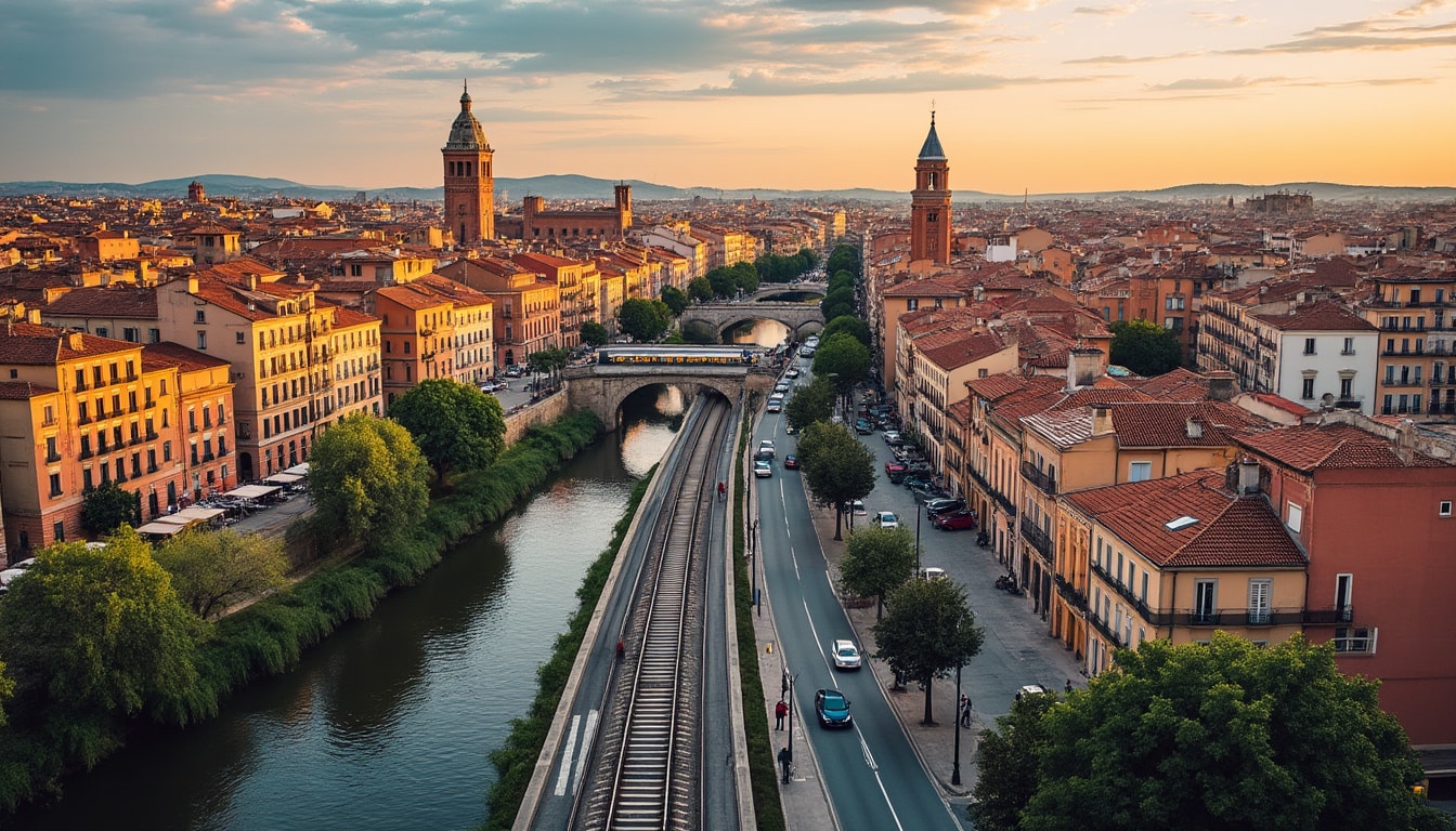 Illustration: Panorama des principaux quartiers de Toulouse et leurs particularités