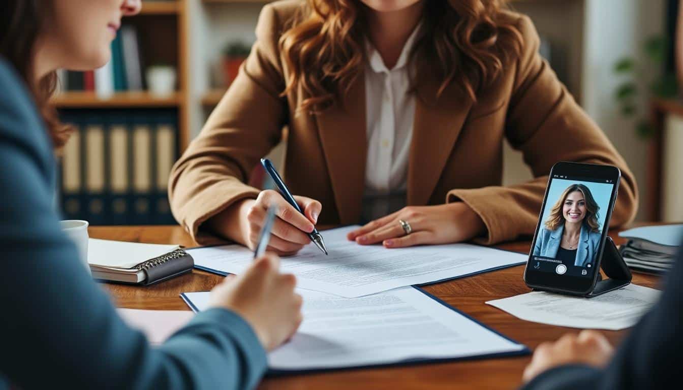 Illustration: Comprendre la signature du notaire en cas d’absence et la procuration valable