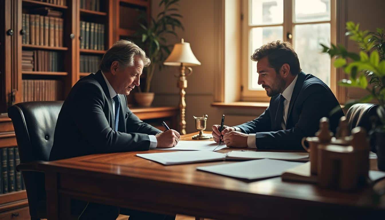 Illustration: Comprendre la signature du notaire en cas d’absence : pourquoi et comment une procuration valable entre en jeu ?