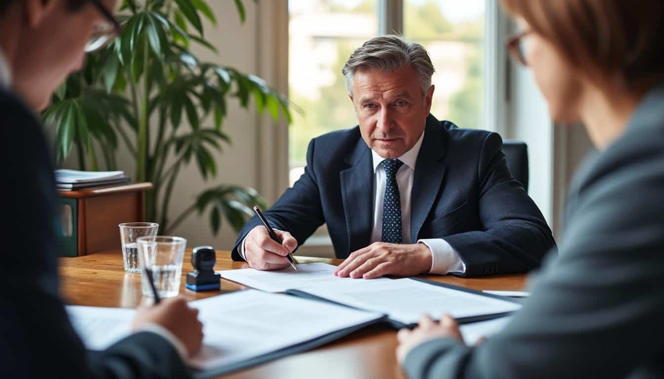 Illustration: Le rôle du notaire lors de la signature et la sécurisation des conditions du compromis