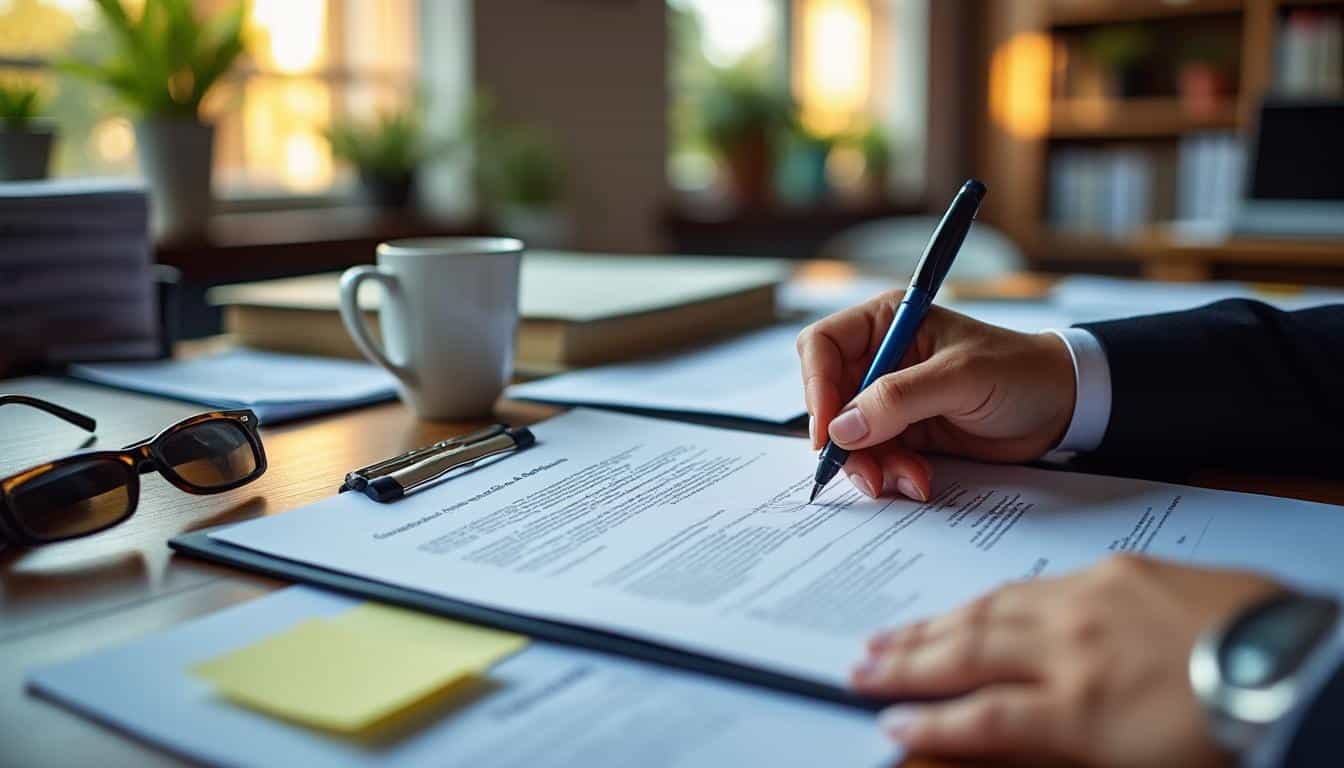 Illustration: Comprendre la signature chez le notaire et l’importance d’un dossier complet