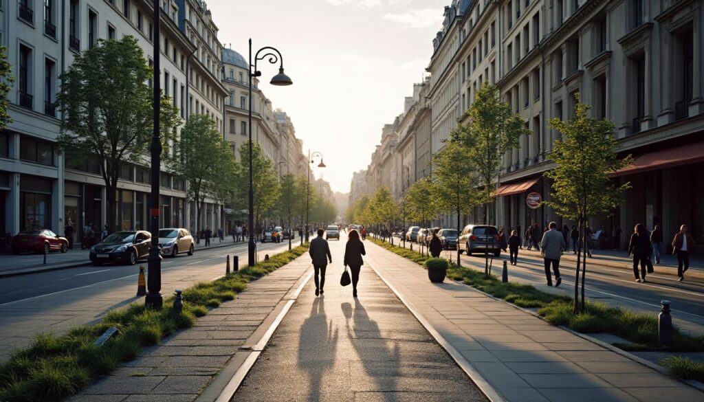 Quelles sont les limites cadastrales d’une parcelle située dans un centre-ville ?