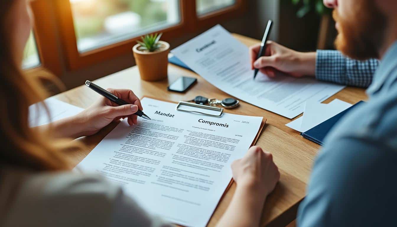 Quelle est la différence entre mandat et compromis lors d'une vente exclusive ?